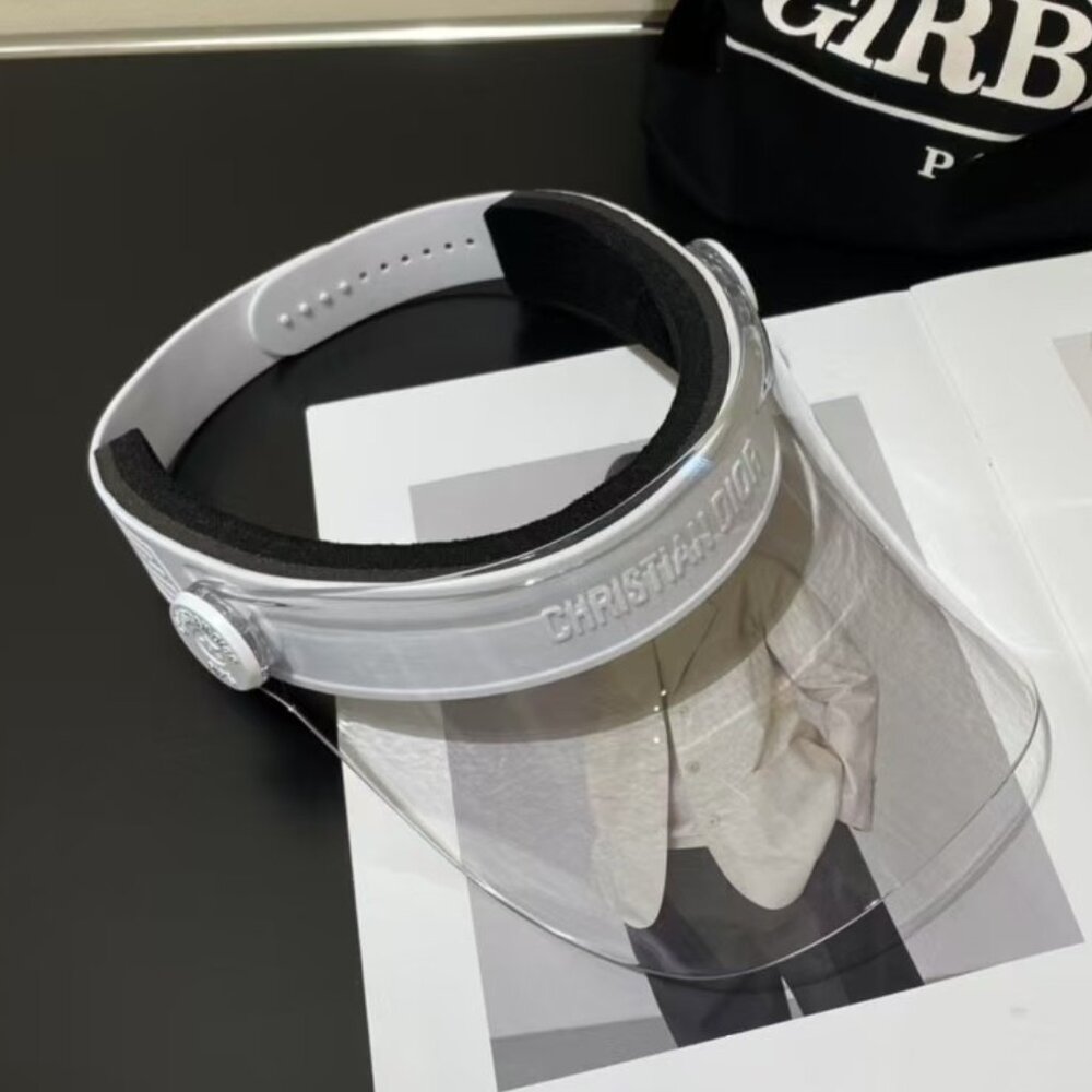 Dior Silver and White Visor - Picture 2 of 4